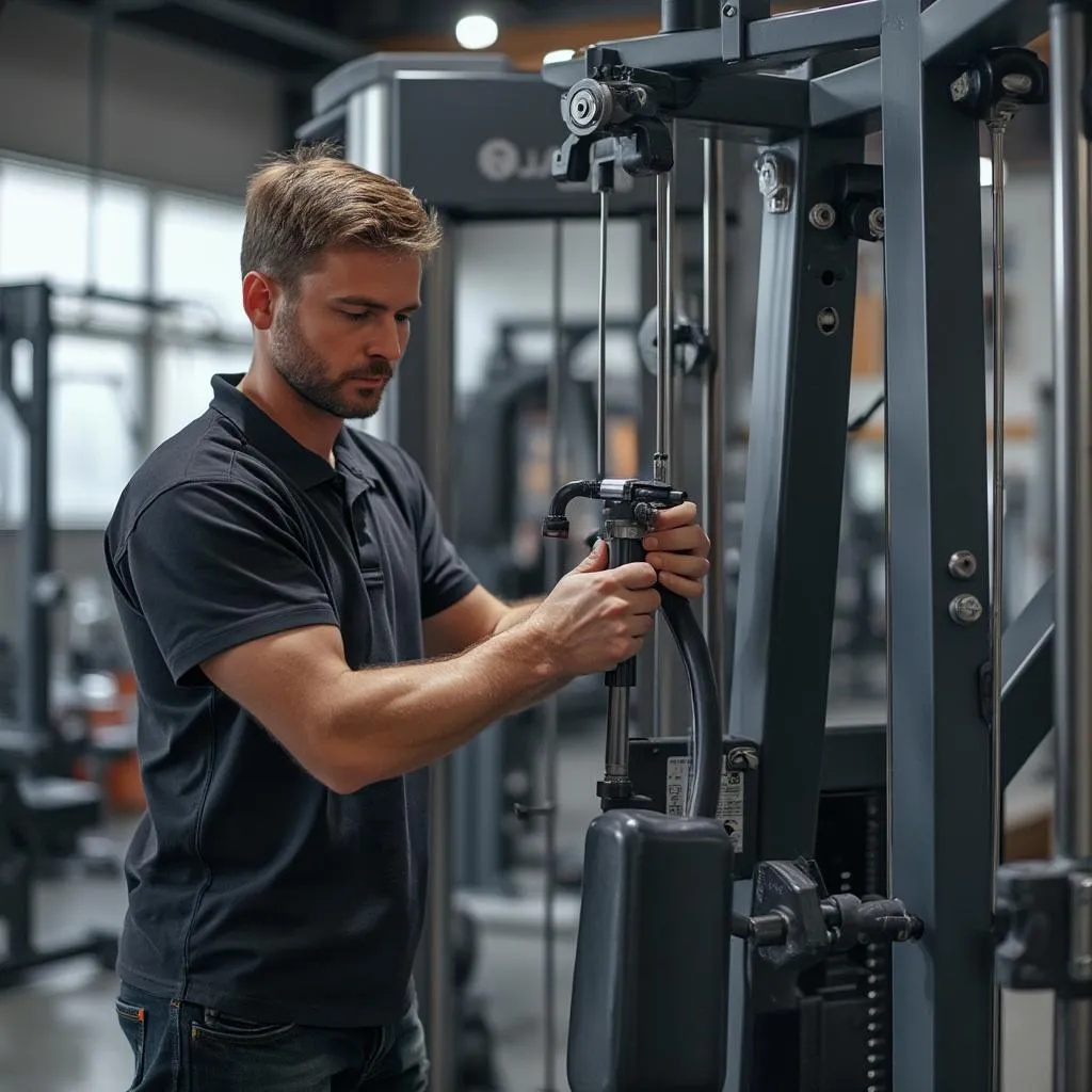 Taller de mantenimiento de equipamiento deportivo
